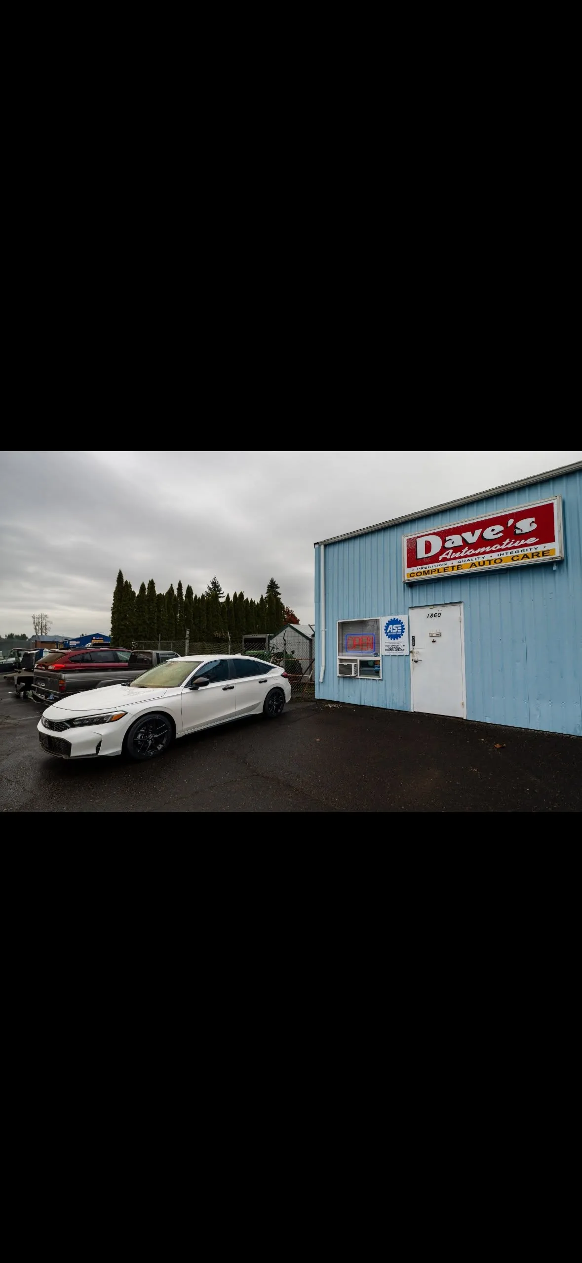 Dave's Automotive shop in Cornelius, OR
